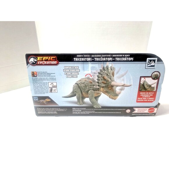 Jurassic World Triceratops Epic evolution Dinosaur Figure New - Picture 3 of 3